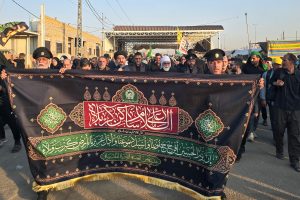 حضور سماحة أمين العتبة الرضوية المقدسة في طريق زيارة الأربعين